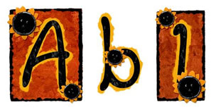 JDA Fall Sunflower Alphabet