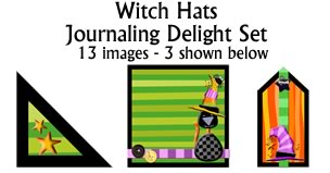 JJD Wacky Witch Hats Jounaling Delight Set