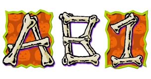 JDA Scary Bones Alphabet