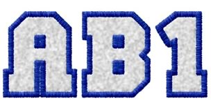 Varsity Blue Alphabet