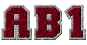 Varsity Maroon Alphabet