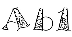 LD Funky Flowers Font