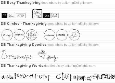 Thanksgiving DoodleBats Bundle