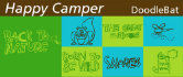 Happy Camper DoodleBats Font