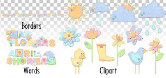 Felt Like Spring Journaling Delights Clip Art Set